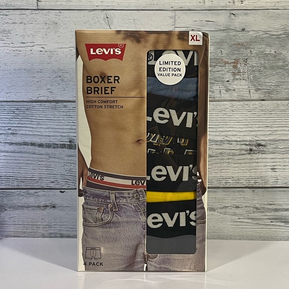 LEVI'S 4 PCS. BOXER BRIEF LIMITED EDITION SIZE X-LARGE - Picture 1 of 4